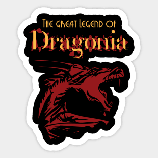 The great legend of dragon, red dragon Sticker